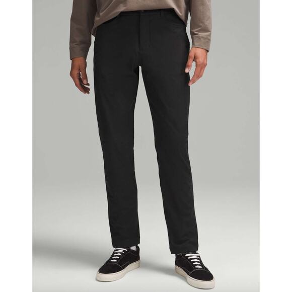 Lululemon Men's ABC Classic-Fit Pant Warpstreme Commuter Chino Dress 33 Black - Picture 1 of 11